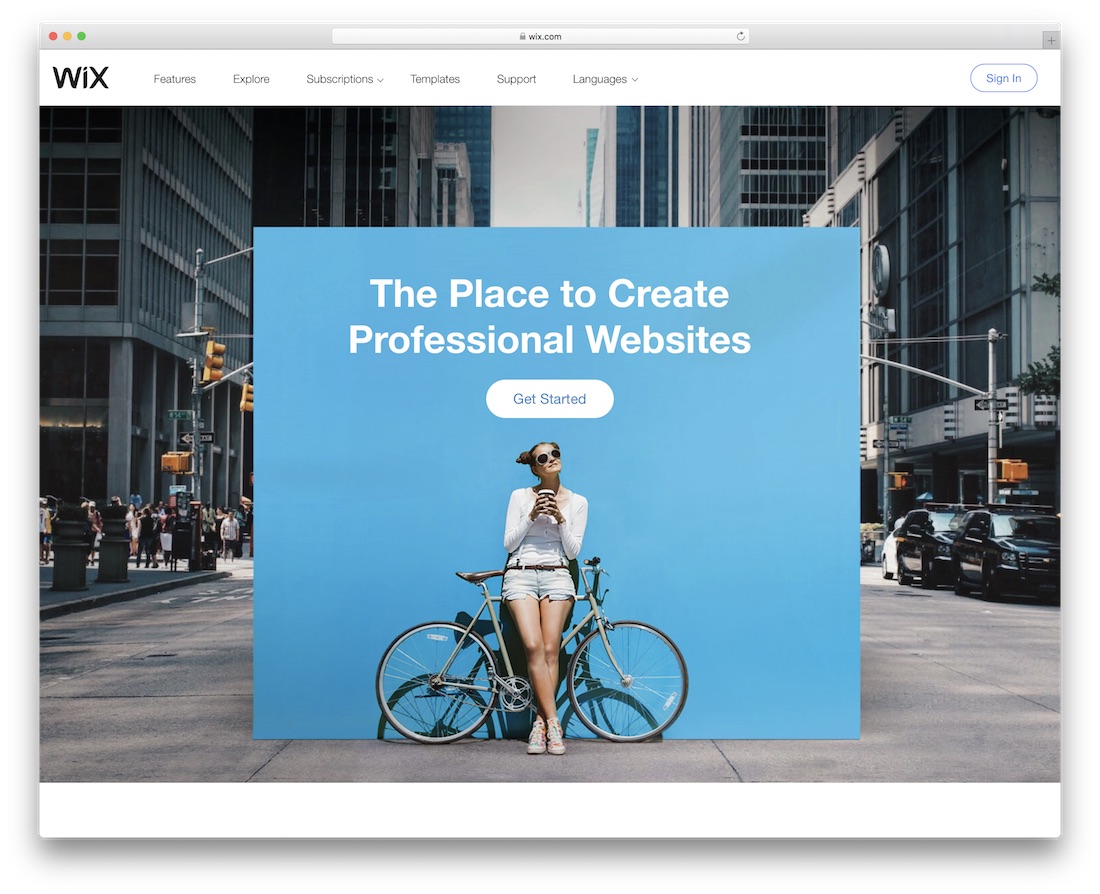 créateur de site web wix pour mac
