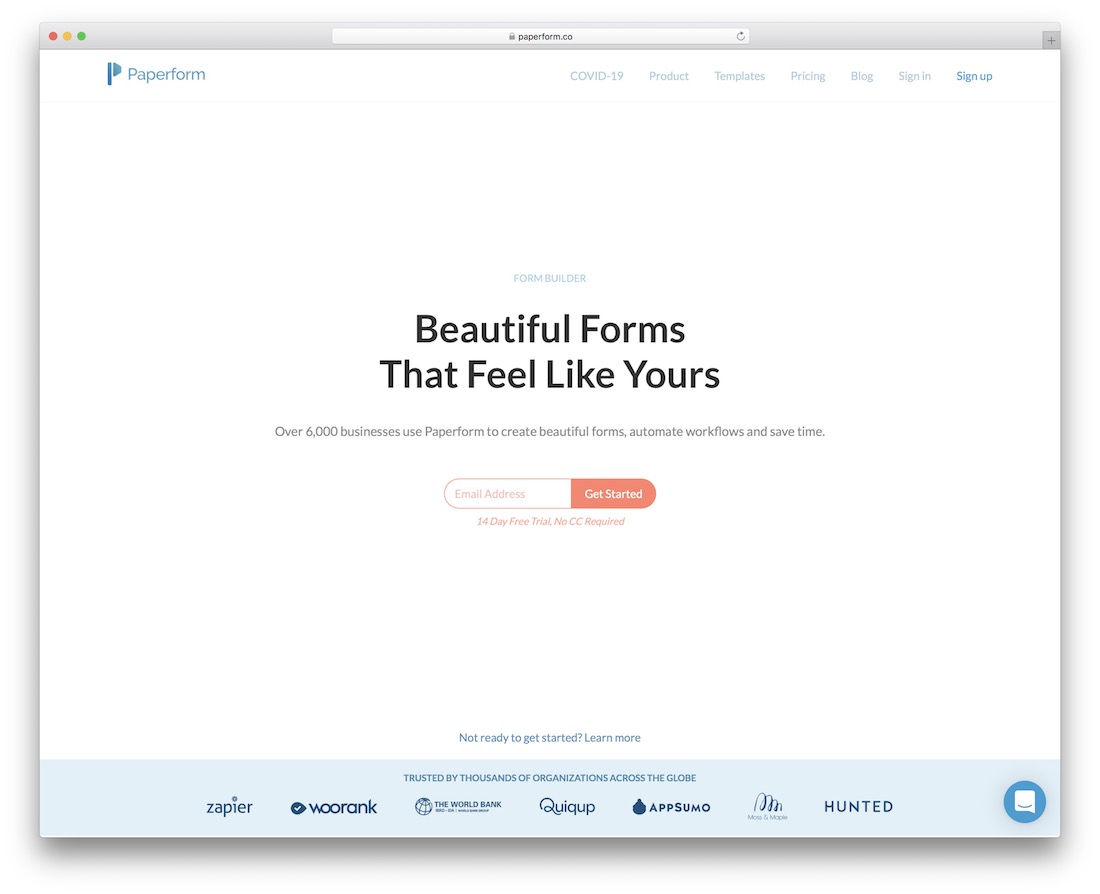 paperform 在线表格制作工具