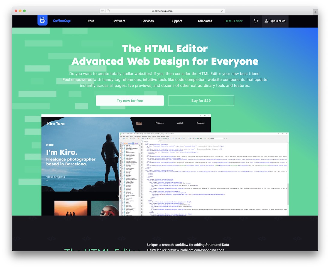 Coffeecup-Texteditor für HTML5-Entwickler