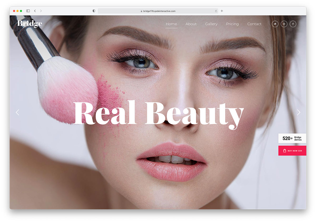 exemplu de proiectare a site-ului web makup