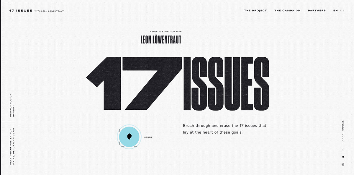 Proiectarea site-ului Art For Global Goals