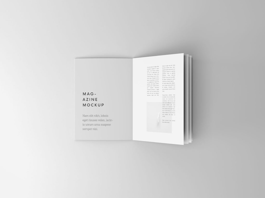 無料の小冊子モックアップ