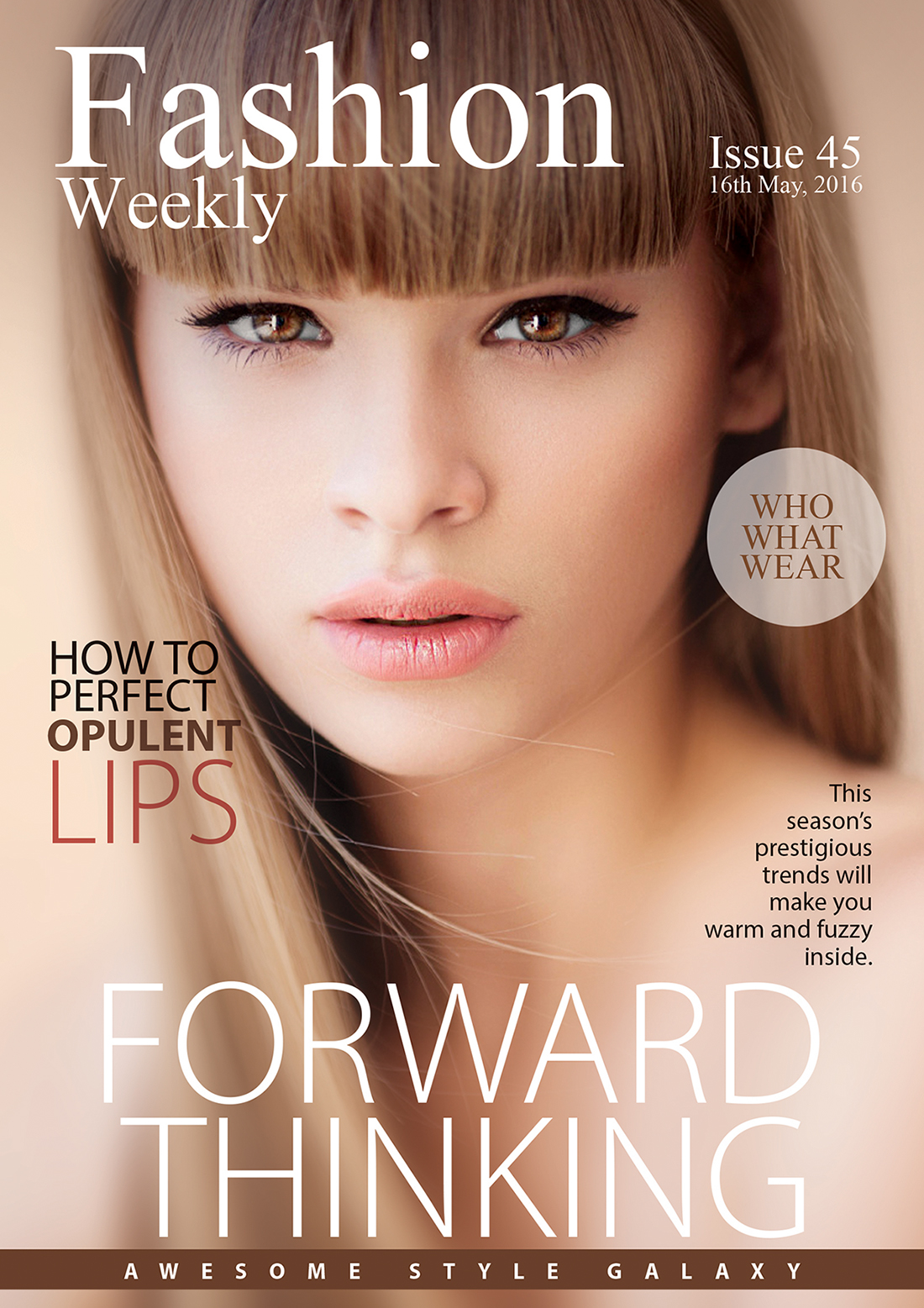 無料のファッション雑誌のテンプレートデザイン