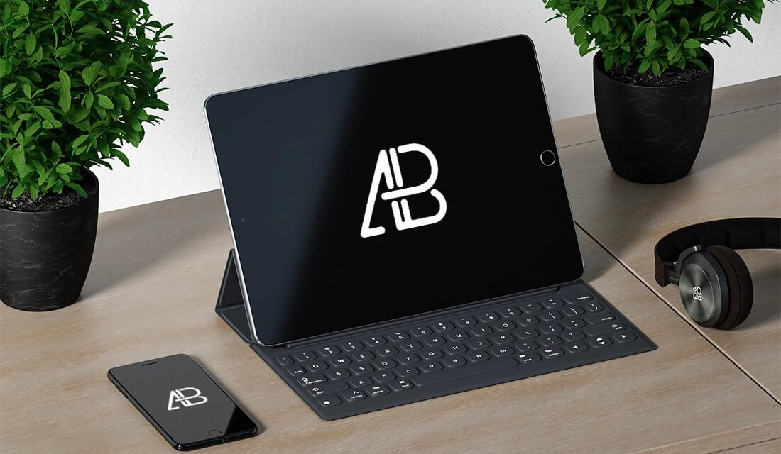 Iphone 7 plus ipad pro 10,5 inch mockup