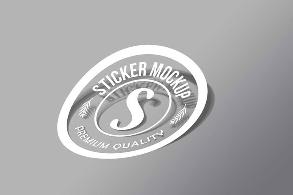 ステッカーモックアップ