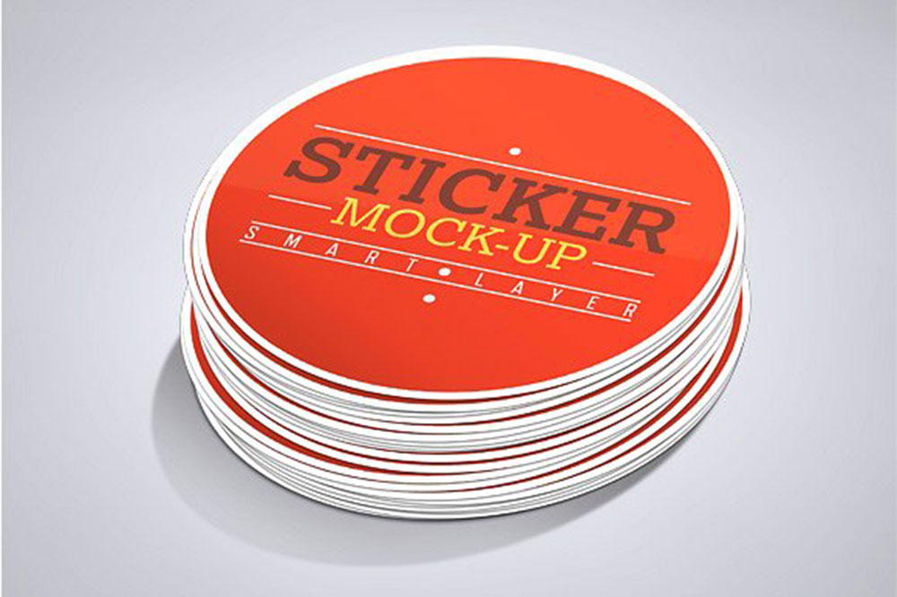 ステッカーモックアップ