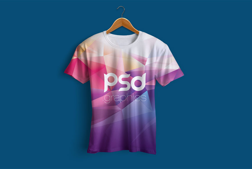 frei hängendes t-shirt mockup