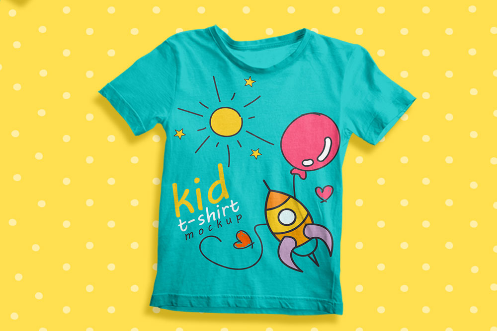 kostenloses Kinder-T-Shirt-Modell für Kindermarken