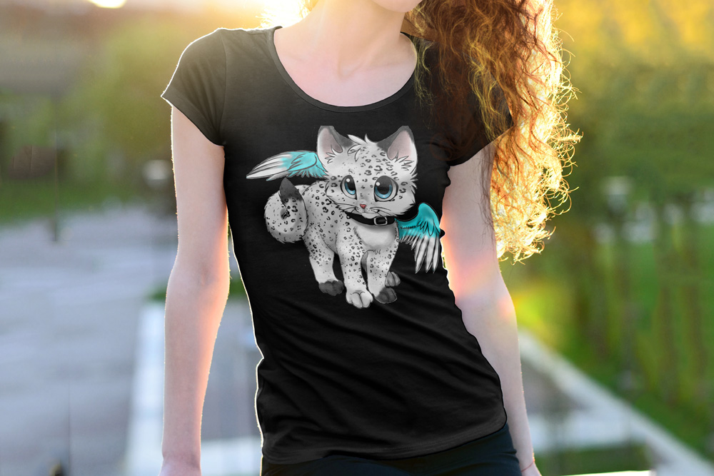 kostenloses T-Shirt Mockup Frauen