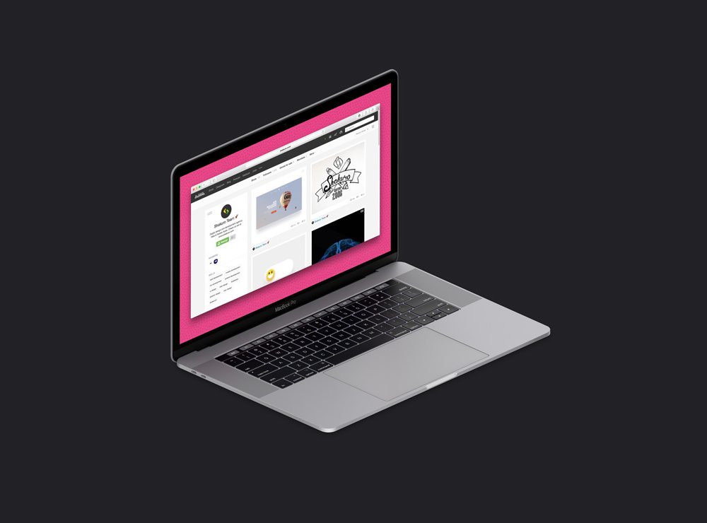 maquette isométrique gratuite de macbook pro