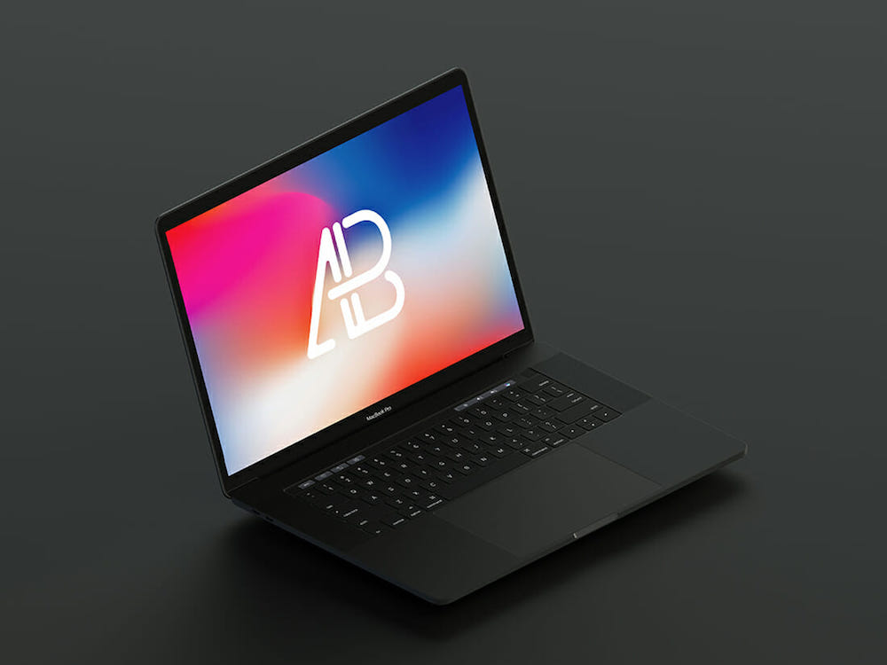 maquette isométrique 2017 macbook pro