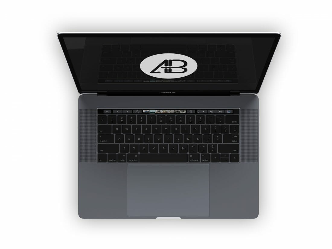 maquette réaliste de macbook pro gris spatial 2016 vol.4