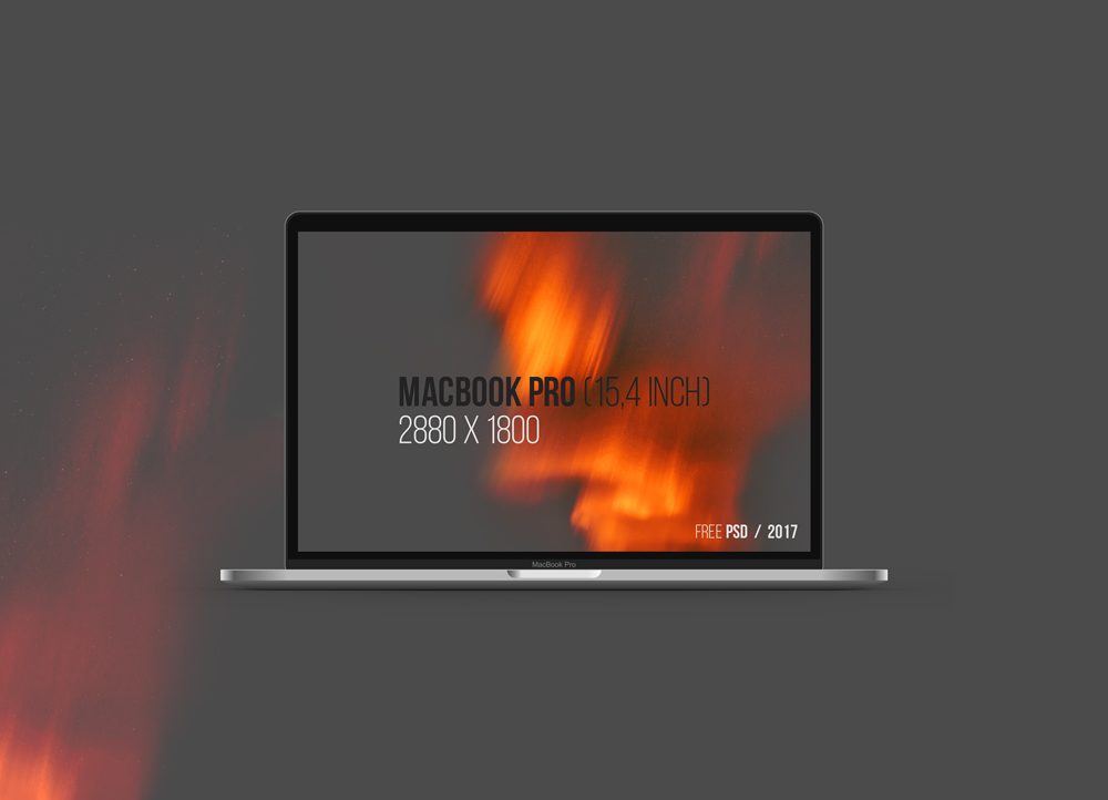 maquette gratuite de macbook pro psd