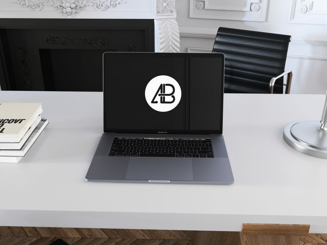 maquette réaliste de macbook pro gris spatial 2016 vol.6
