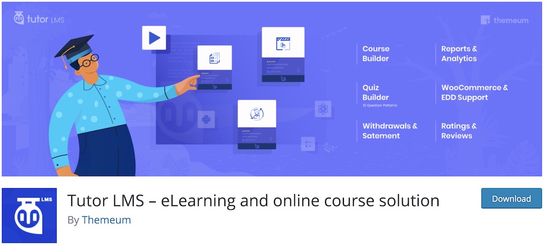 tuteur lms wordpress plugin
