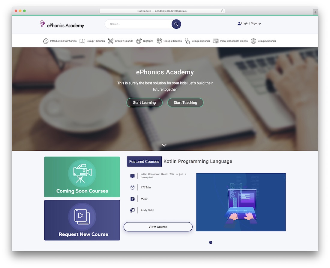 plugin wordpress de cours en ligne proacademy