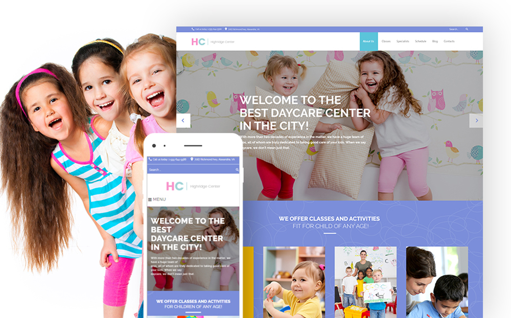 Thème WordPress pour garderie