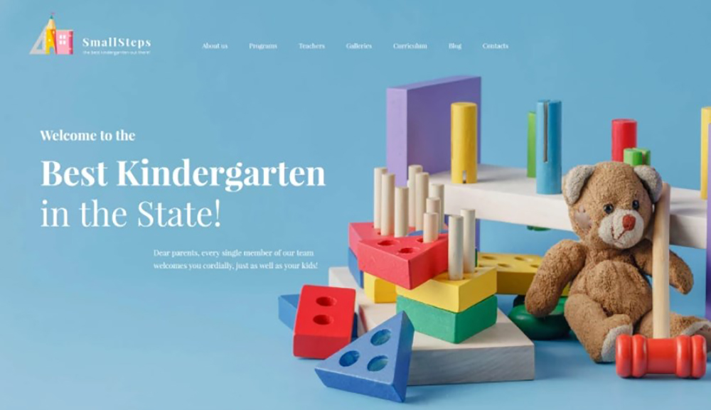 SmallSteps - Thème WordPress adaptatif pour la maternelle