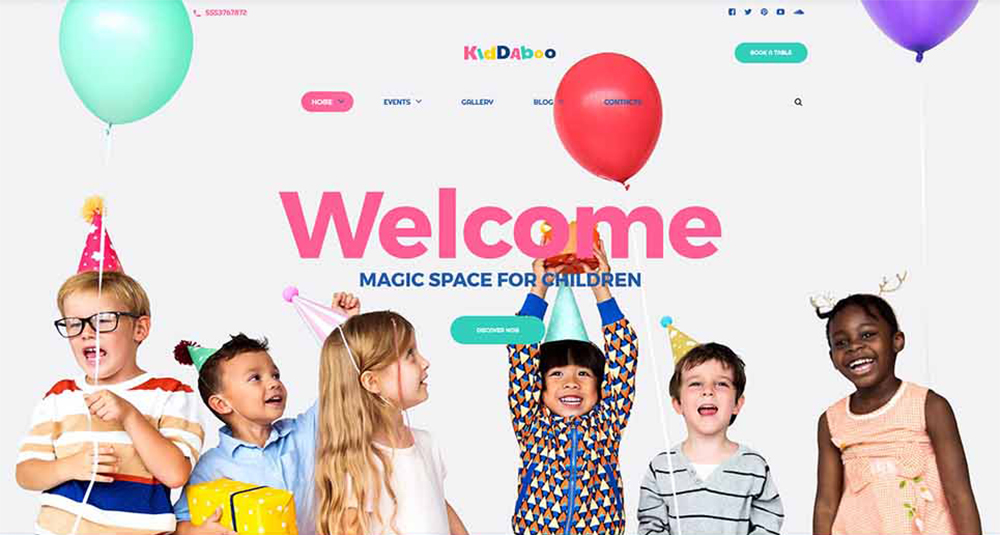 Thème WordPress du centre pour enfants