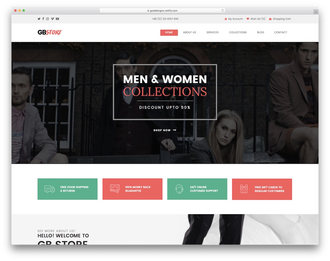 gb mağaza e-ticaret adobe muse şablonu