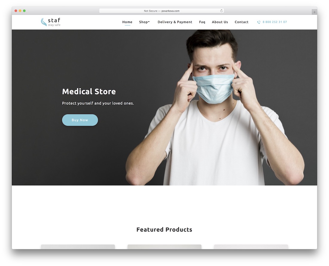 personel e-ticaret adobe muse şablonu