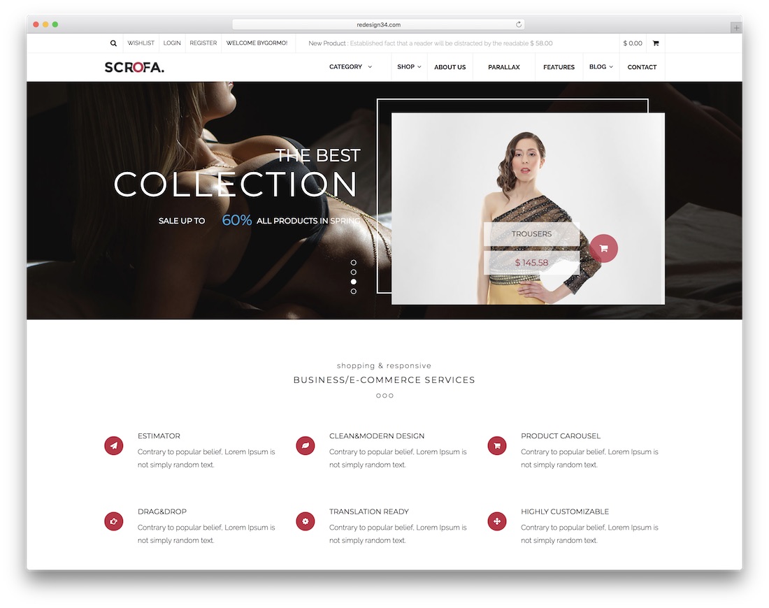 scrofa e-ticaret adobe muse şablonu