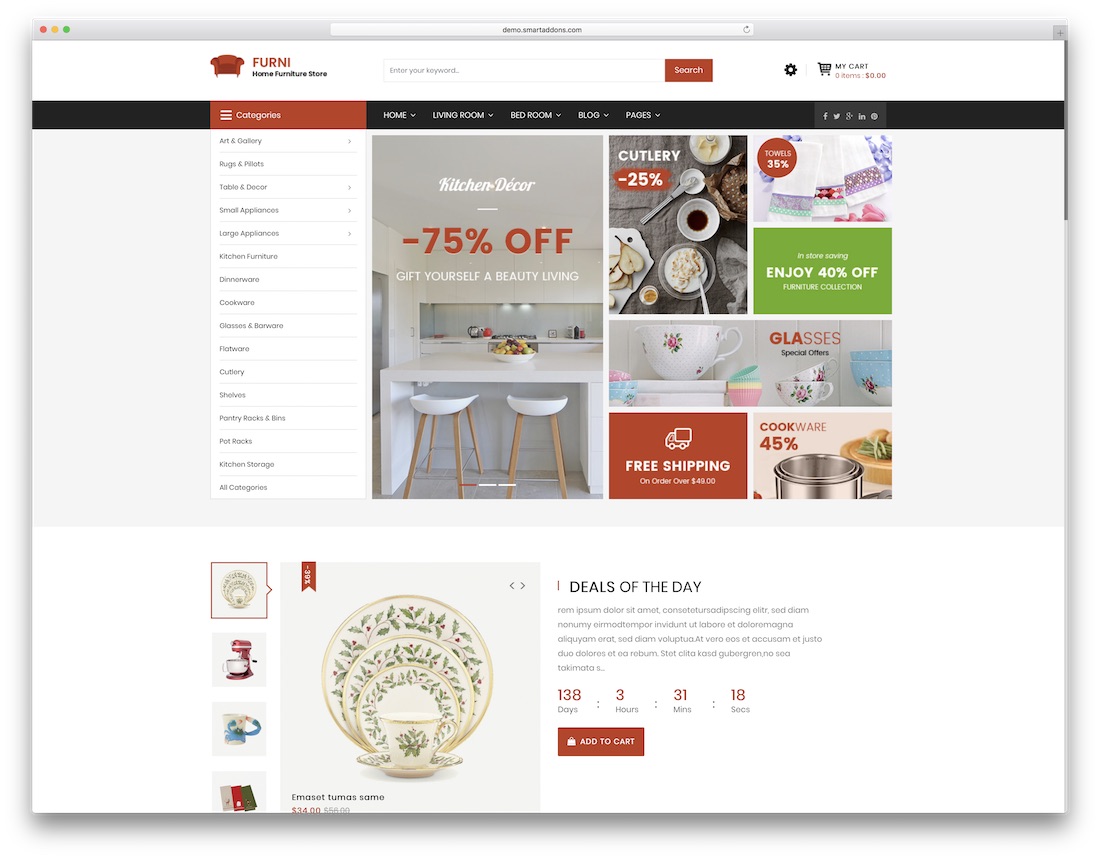 modèle de vertumart sj furni joomla