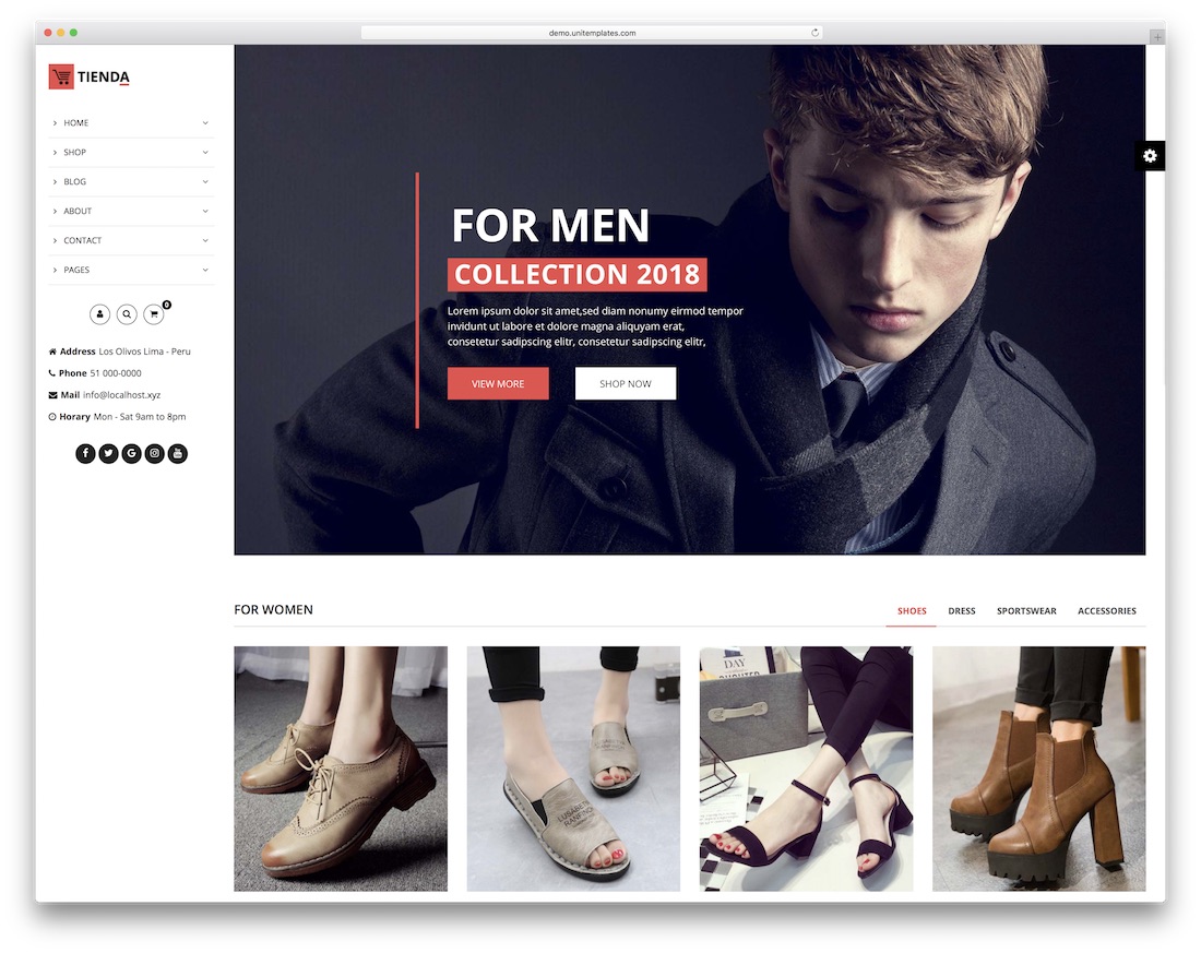 modèle de vertumart tienda joomla