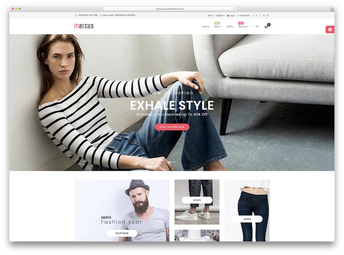 Marcus Oscommerce-Vorlage