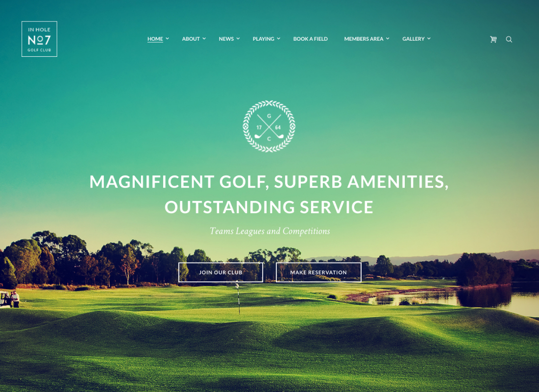 N7 | Thème WordPress pour clubs de golf, sports et événements