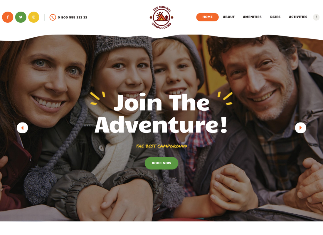 Le Monty | Thème WordPress pour camping et camping