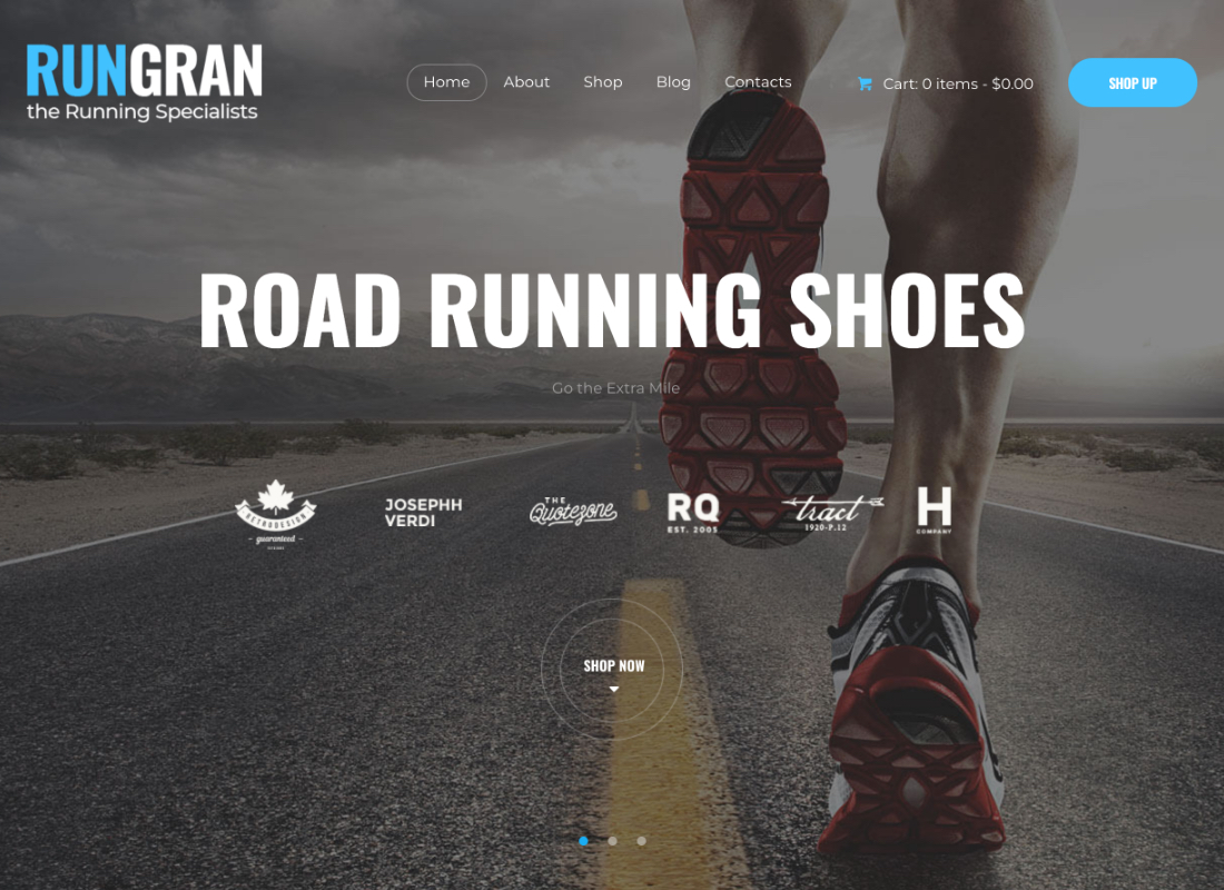 Courir Gran | Thème WordPress pour magasin de vêtements et d'équipements de sport