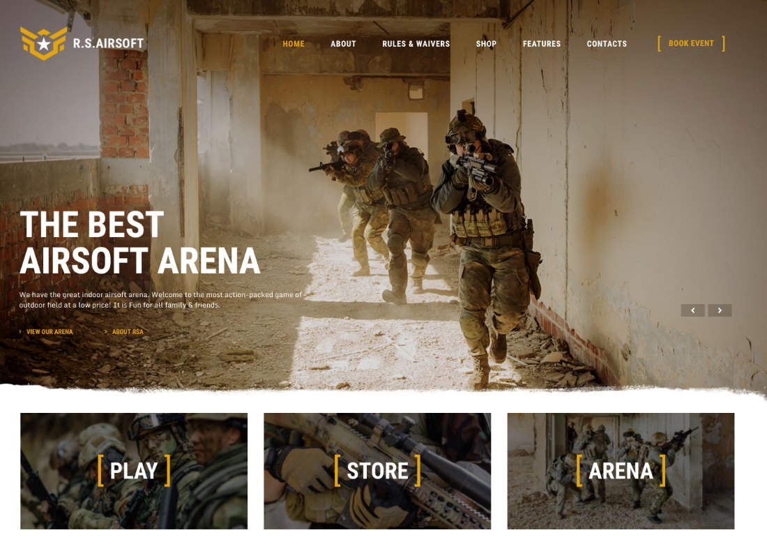 Esprit Raider | Thème WordPress Airsoft Club & Paintball