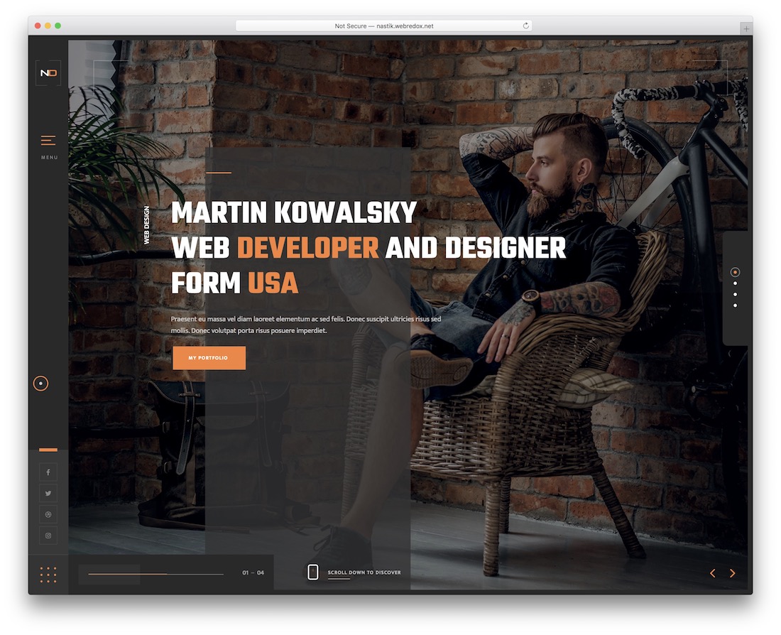 nastik video web sitesi şablonu