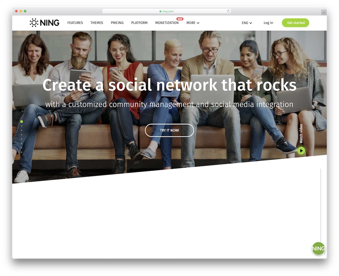 constructeur de site Web d'adhésion ning