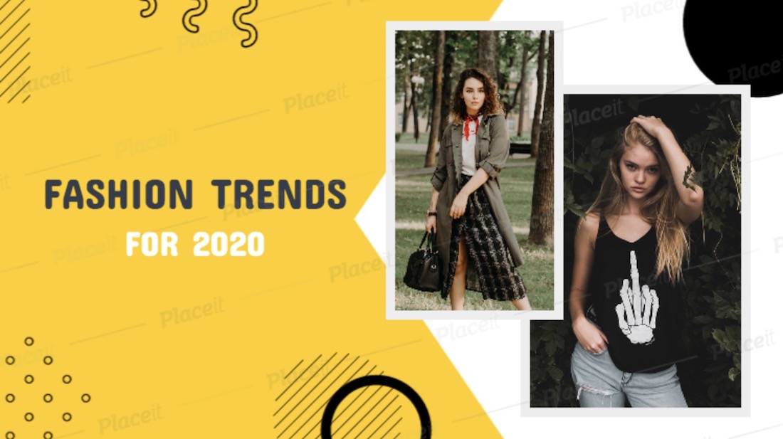 créateur de bannière youtube pour un vlogger de mode