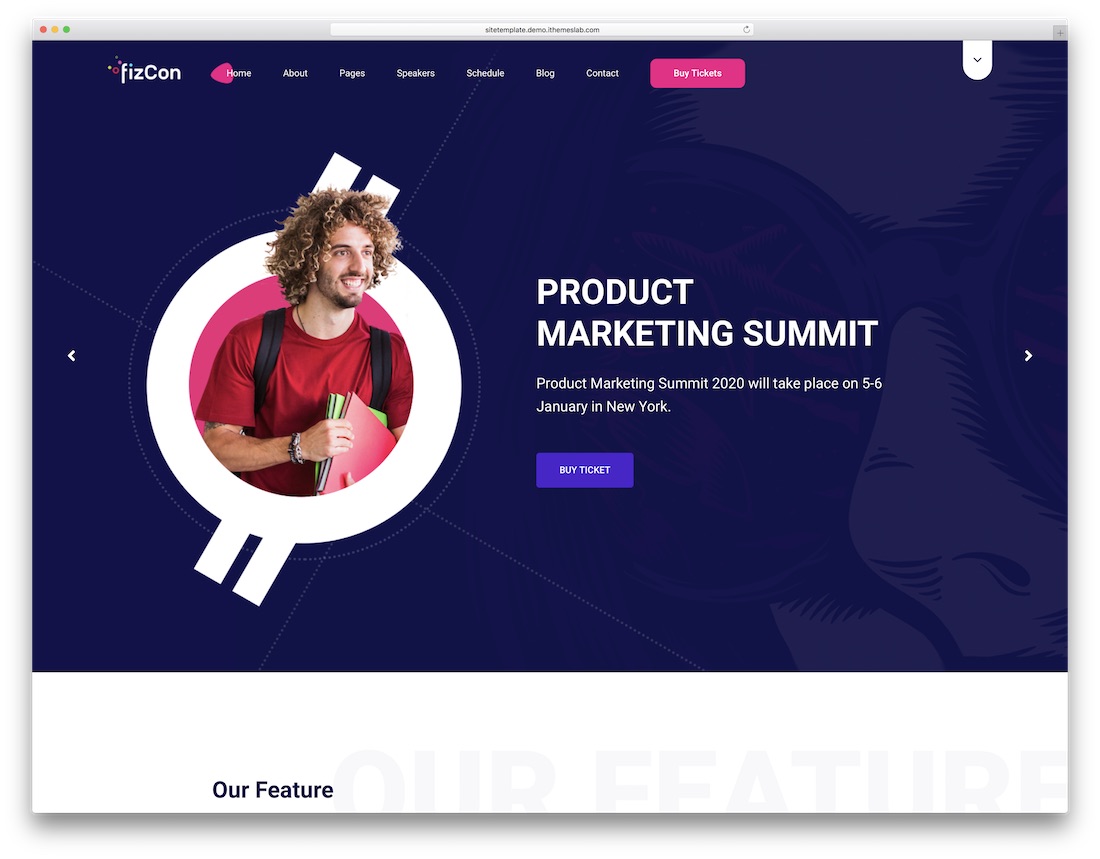 fizcon interaktif web sitesi şablonu