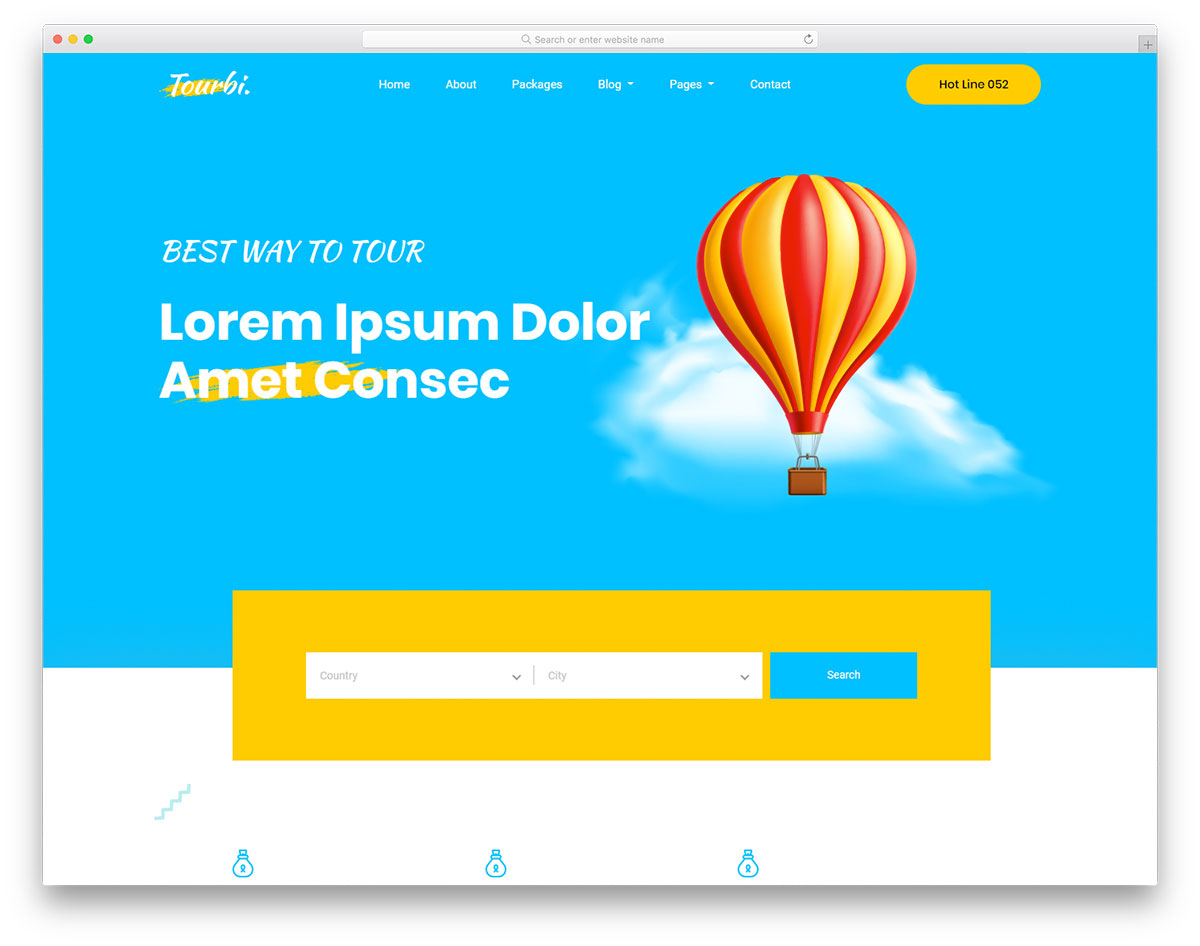 Modèle gratuit de Tourbi