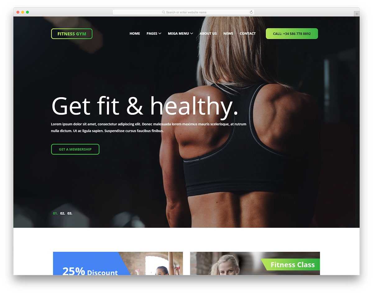 Kostenlose Fitness-Fitness-Vorlage