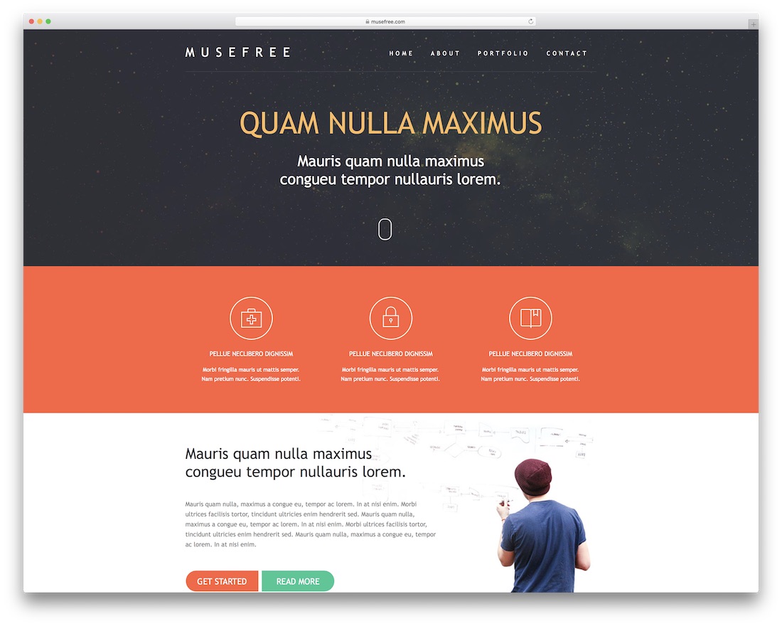 modèle de muse d'adobe sans âme