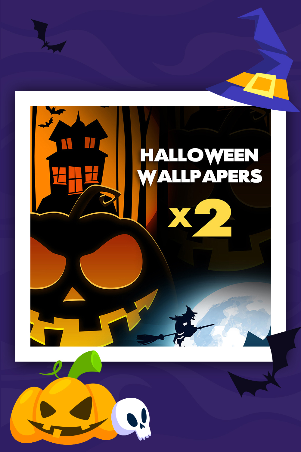 Ilustração de papéis de parede de mesa de Halloween