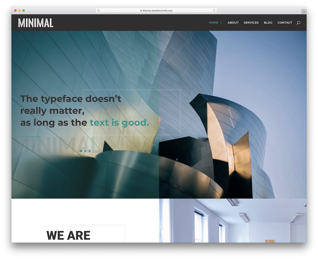 tema infantil minimal divi