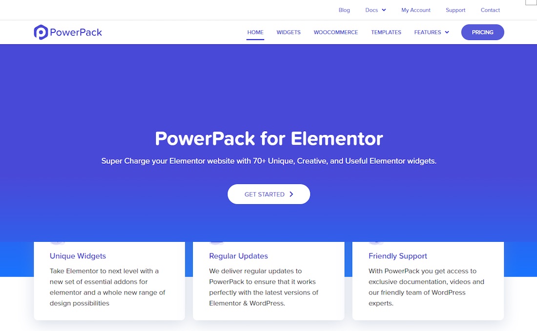 powerpack dodatek elementor