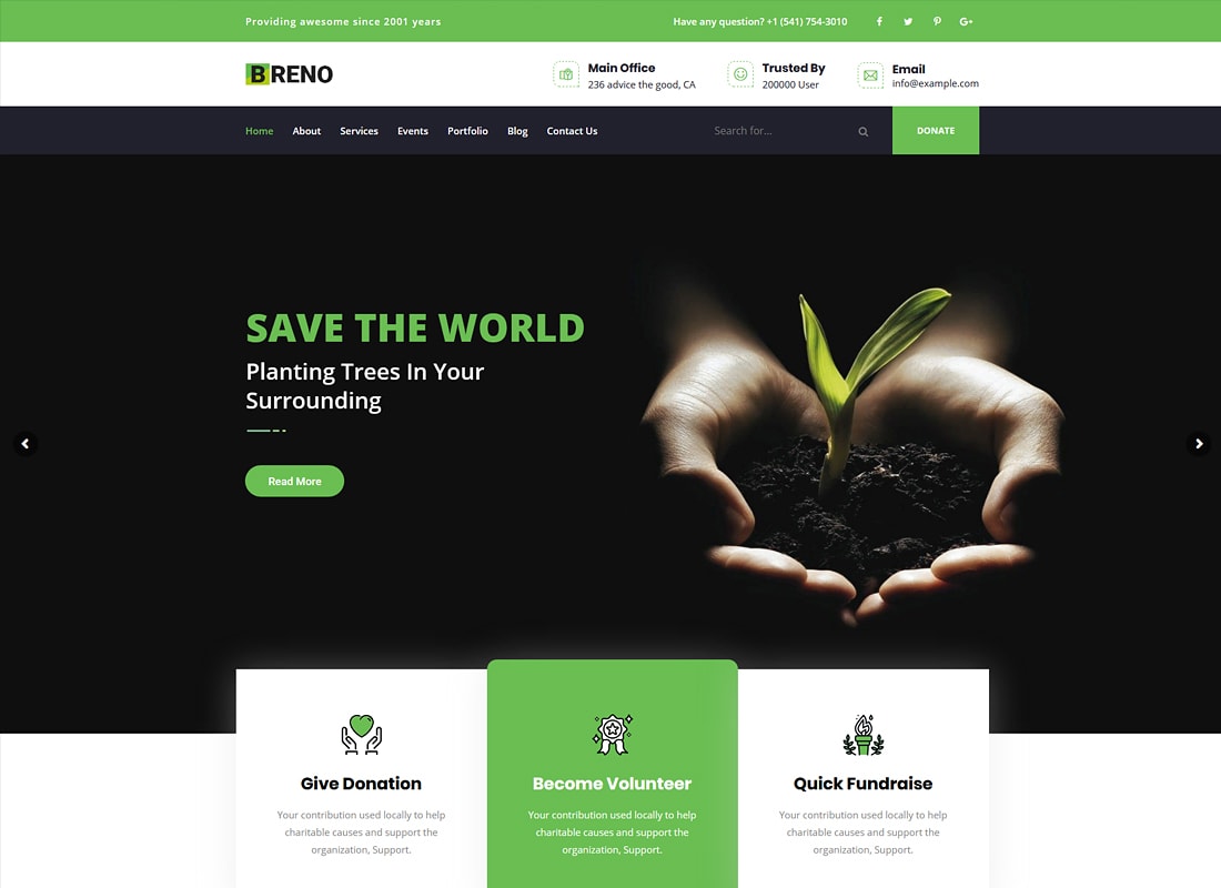 Breno | Tema WordPress Green Energy