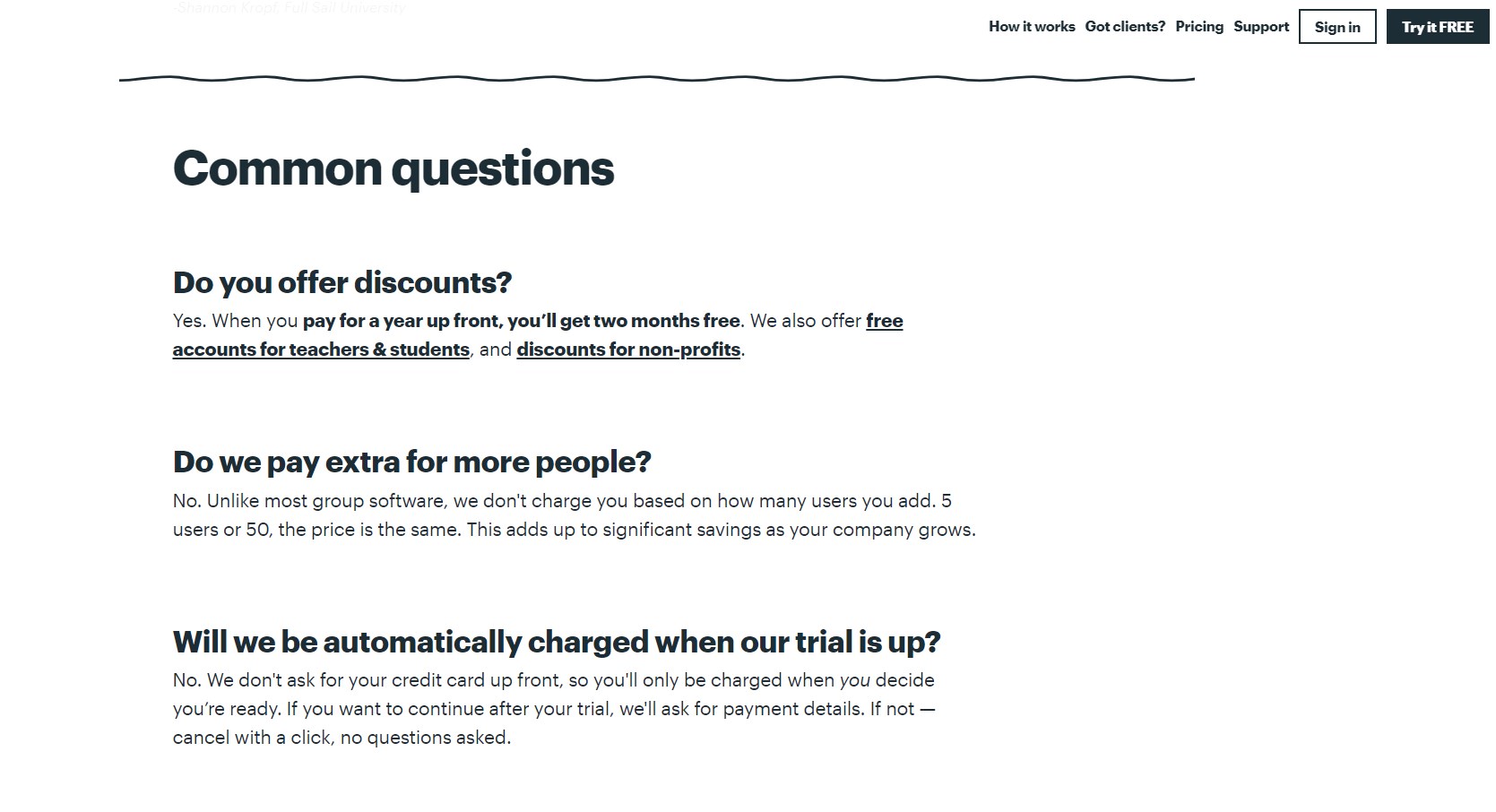 FAQ