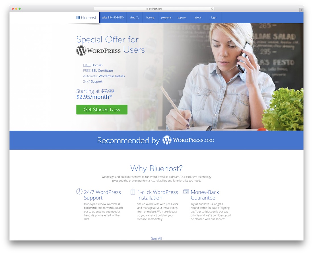hébergement web bluehost pour site web personnel