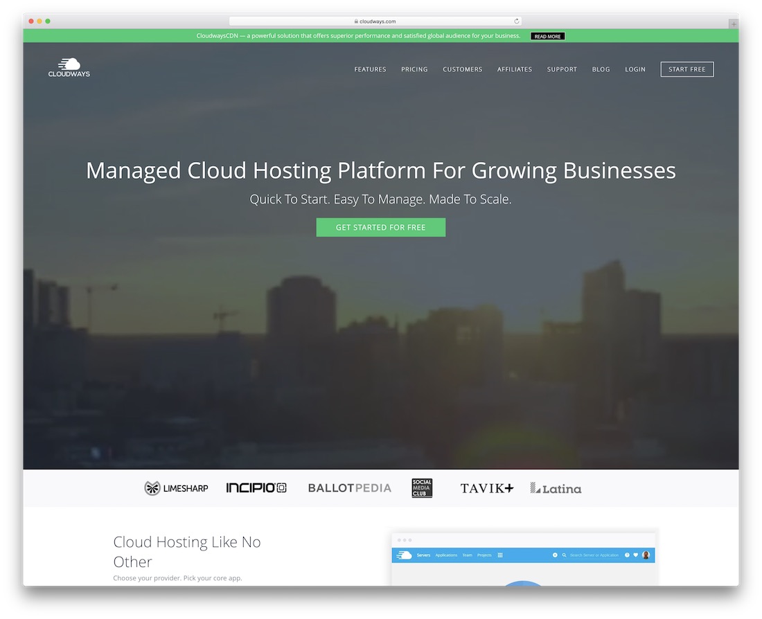 hébergement web cloudways pour site web personnel