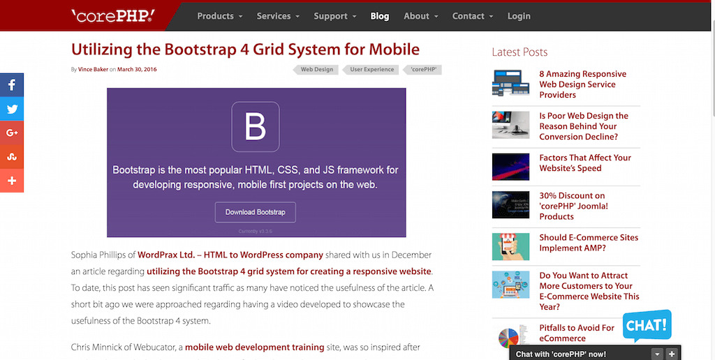 Verwenden des Bootstrap 4 Grid-Systems für Mobilgeräte