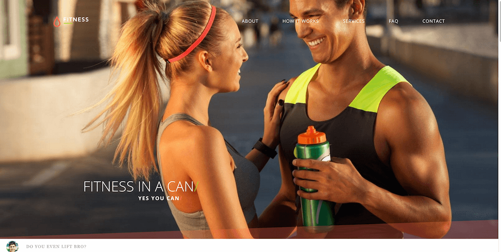 Fitness- Bootstrap 4 Website-Vorlage
