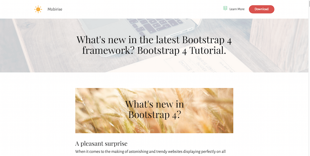 Was ist neu im neuesten Bootstrap 4-Framework-
